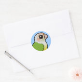 Birdorable Cinnamon Green-cheeked Conure Ronde Sticker (Envelop)
