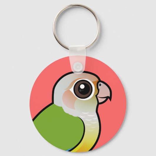 Birdorable Cinnamon Green-cheeked Conure Sleutelhanger (Voorkant)