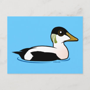 Birdorable Common Eider Briefkaart