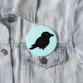Birdorable Common Raven Ronde Button 7,6 Cm (In situ)