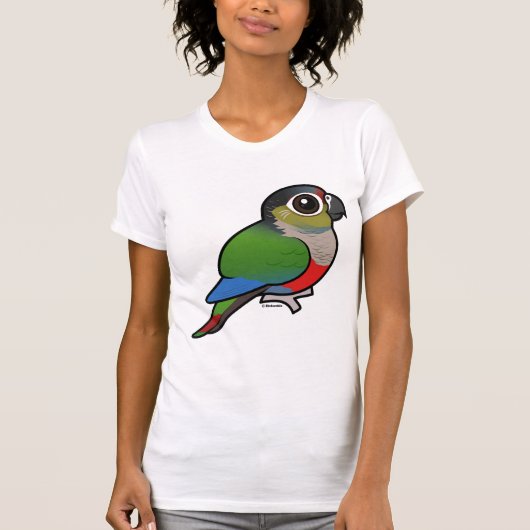 Birdorable Crimson-bellied Paraket T-shirt (Voorkant)