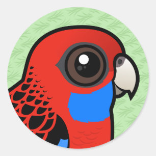 Birdorable Crimson Rosella Ronde Sticker