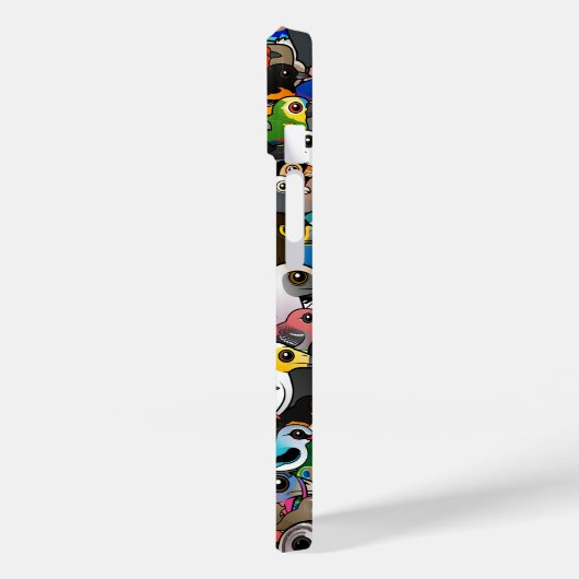 Birdorable Crowd Case-Mate iPhone Case (Achterkant / Links)