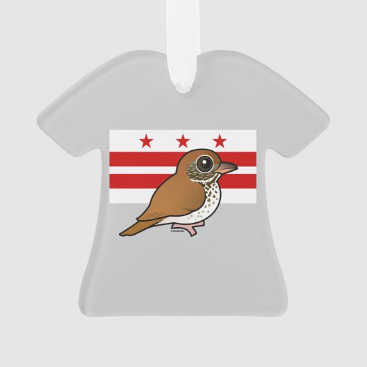 Birdorable de Washington, C.C : Grive en bois (dos)