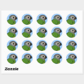 Birdorable Dusky Conure Ronde Sticker (Vel)