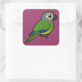 Birdorable Dusky-headed Conure Vierkante Sticker (Tas)