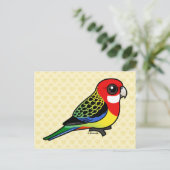 Birdorable Eastern Rosella Briefkaart (Staand voorkant)