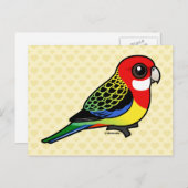 Birdorable Eastern Rosella Briefkaart (Voorkant / Achterkant)