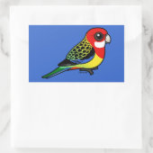 Birdorable Eastern Rosella Rechthoekige Sticker (Tas)