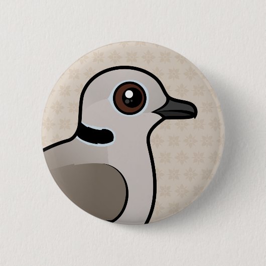 Birdorable Eurasian Collared Dove Ronde Button 5,7 Cm (Voorkant)