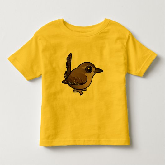 Birdorable Eurasian Wren Kinder Shirts (Voorkant)