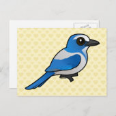 Birdorable Florida Scrub-Jay Briefkaart (Voorkant / Achterkant)