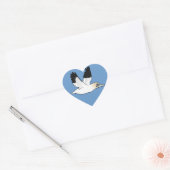 Birdorable Flying Northern Gannet Hart Sticker (Envelop)