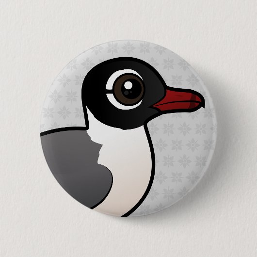 Birdorable Franklin's Gull Ronde Button 5,7 Cm (Voorkant)