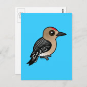 Birdorable Gila Woodpecker Briefkaart (Voorkant / Achterkant)