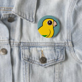 Birdorable Golden Parakeet Ronde Button 5,7 Cm (In situ)