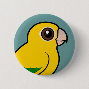 Birdorable Golden Parakeet Ronde Button 5,7 Cm