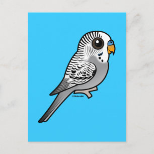 Birdorable Gray Budgie Briefkaart