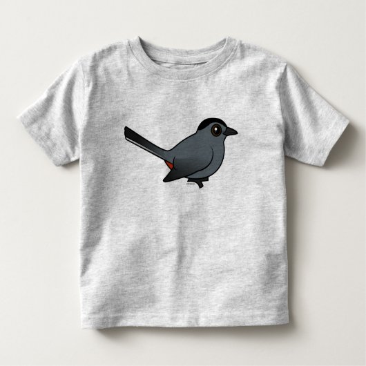 Birdorable Gray Catbird Kinder Shirts (Voorkant)
