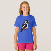 Birdorable Great Spotted Woodpecker T-shirt (Voorkant volledig)