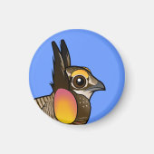 Birdorable Greater Prairie-Chicken Magneet (Voorkant)
