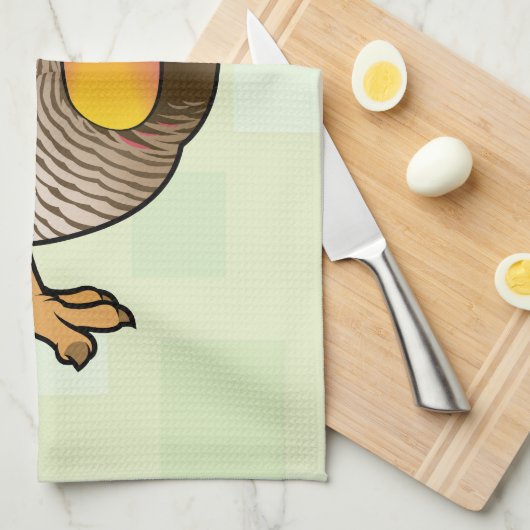 Birdorable Greater Prairie-Chicken Theedoek (Quarter Fold)