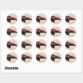 Birdorable Green Aracari Ronde Sticker (Vel)