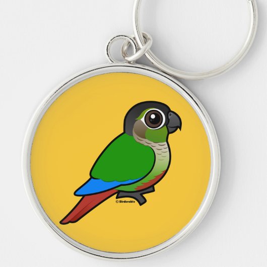 Birdorable Green-cheeked Conure Sleutelhanger (Voorkant)