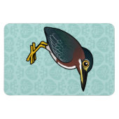 Birdorable Green Heron Magneet (Horizontaal)