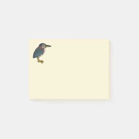 Birdorable Green Heron Post-it® Notes (Voorkant)