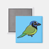 Birdorable Green Jay Magneet (Voorkant / Achterkant)