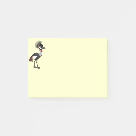 Birdorable Grey Crowned-Crane Post-it® Notes (Voorkant)