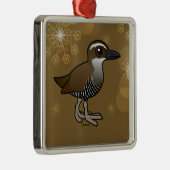 Birdorable Guam Rail Metalen Ornament (Rechts)