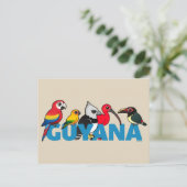 Birdorable Guyana Briefkaart (Staand voorkant)