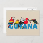 Birdorable Guyana Briefkaart (Voorkant / Achterkant)