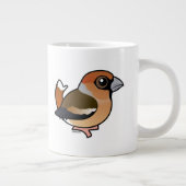 Birdorable Hawfinch Extra Grote Beker (Rechts)