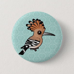 Birdorable Hoopoe Ronde Button 5,7 Cm