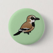 Birdorable Iranian Ground Jay Ronde Button 5,7 Cm (Voorkant)