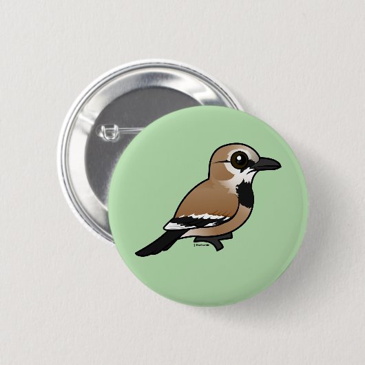 Birdorable Iranian Ground Jay Ronde Button 5,7 Cm (Voorkant /achterkant)