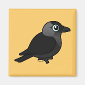 Birdorable Jackdaw Magneet (Voorkant)