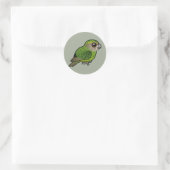 Birdorable Kakapo Ronde Sticker (Tas)
