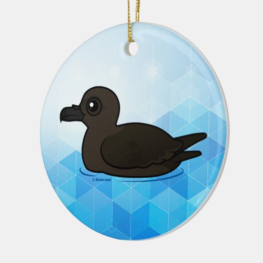Birdorable Kerstmis Shearwater zwemmen Keramisch Ornament (Links)