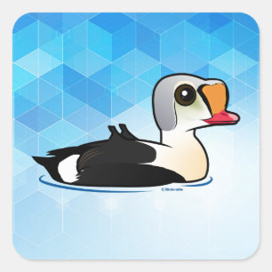 Birdorable King Eider Vierkante Sticker