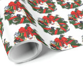 Birdorable NA Backyard Birds Kerstmis Cadeaupapier (Rol Hoek)