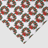 Birdorable NA Backyard Birds Kerstmis Tissuepapier (Detail)