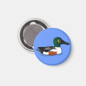 Birdorable Northern Shoveler Magneet (Voorkant / Achterkant)