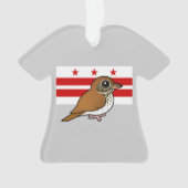 Birdorable of Washington D.C.: Houtspruw Ornament (voorkant)