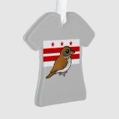 Birdorable of Washington D.C.: Houtspruw Ornament (voorkant)