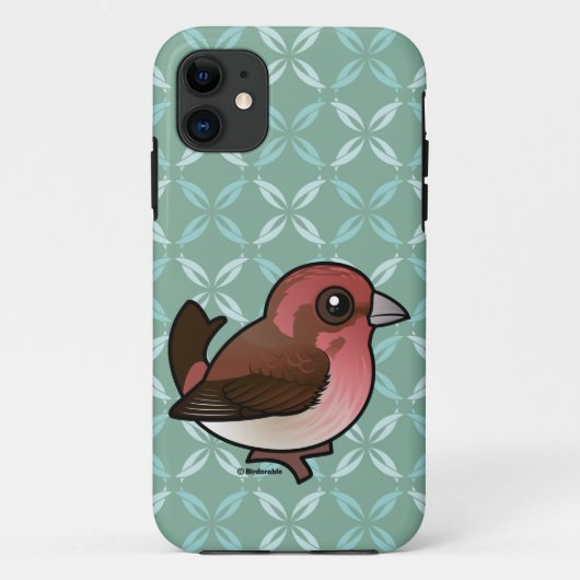 Birdorable Paarse Finch Case-Mate iPhone Case (Achterkant)