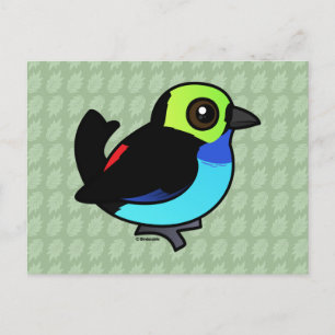 Birdorable Paradise Tanager Briefkaart